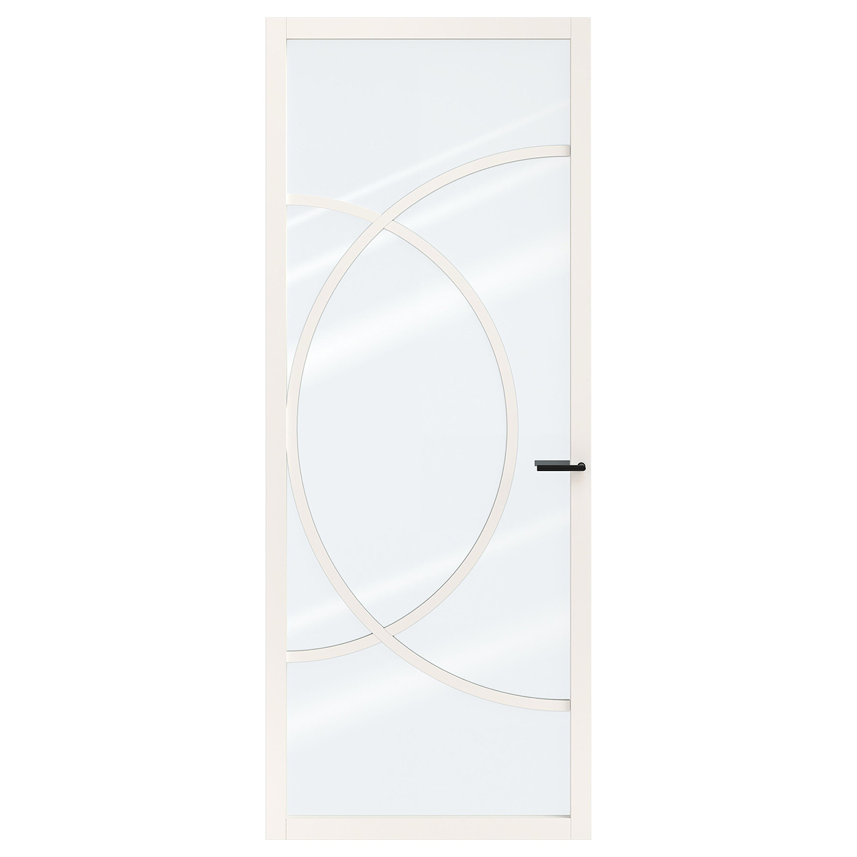Binnendeur Skantrae SSL 14618 Blank Glas Wit Gelakt